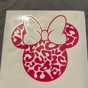 Pink Minnie cheetah print